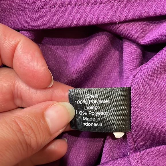 Lane Bryant Purple Paisley Chiffon Midi Dress 22/24 - Picture 8 of 8